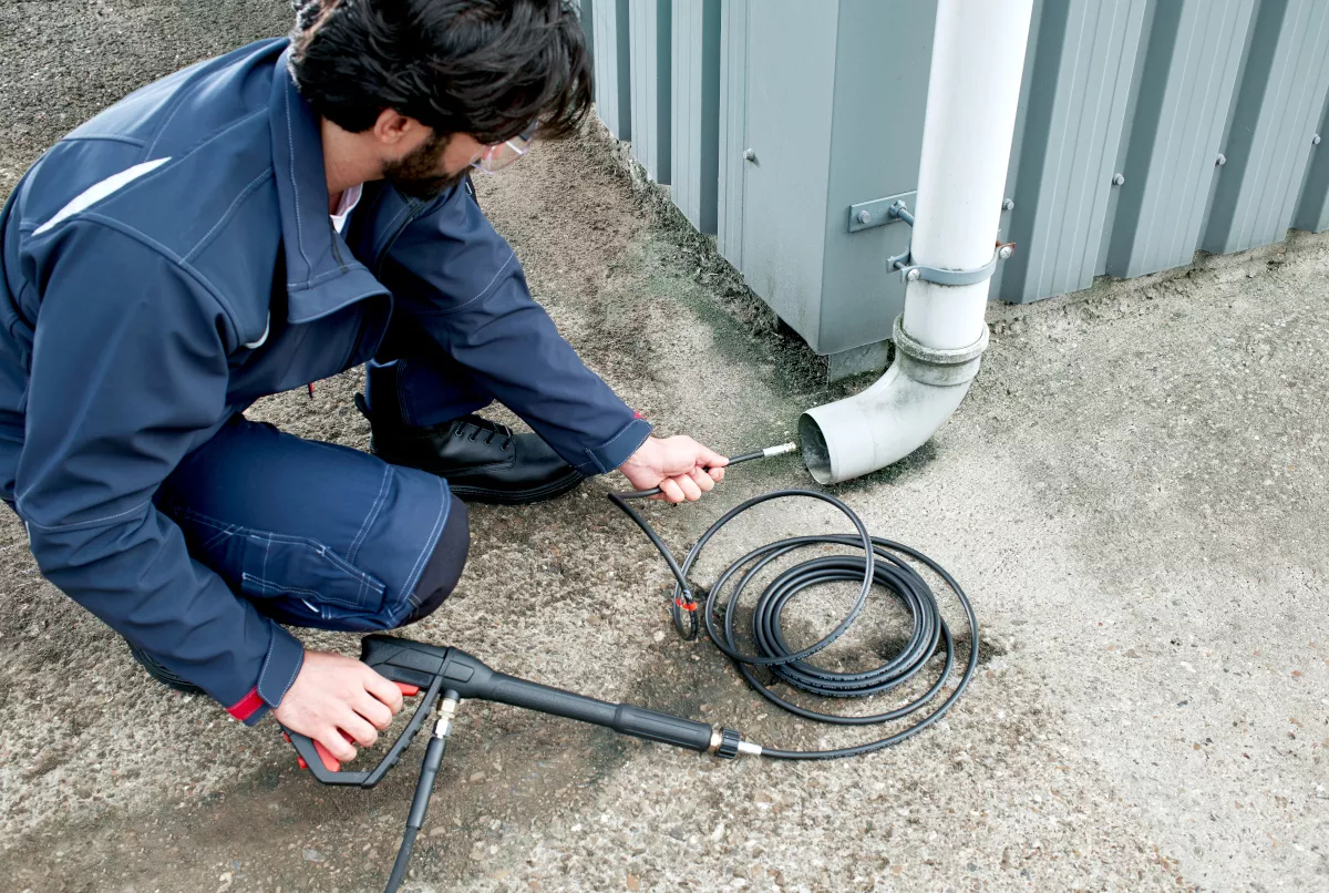 Tuyau pour nettoyage de canalisation avec nettoyeur HP Bosch